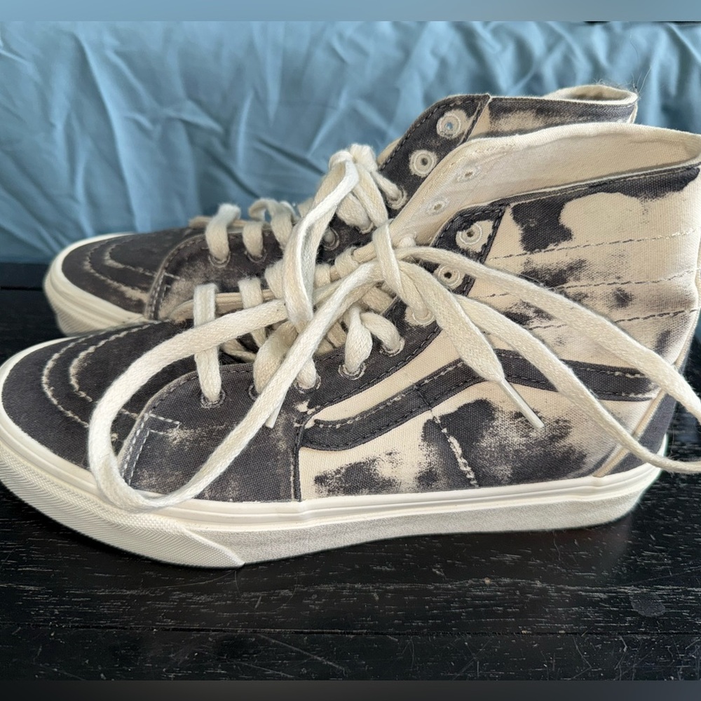 Vans Black and White High-Top Sneakers